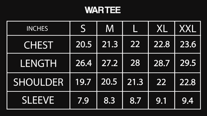 WAR TEE (WHT)